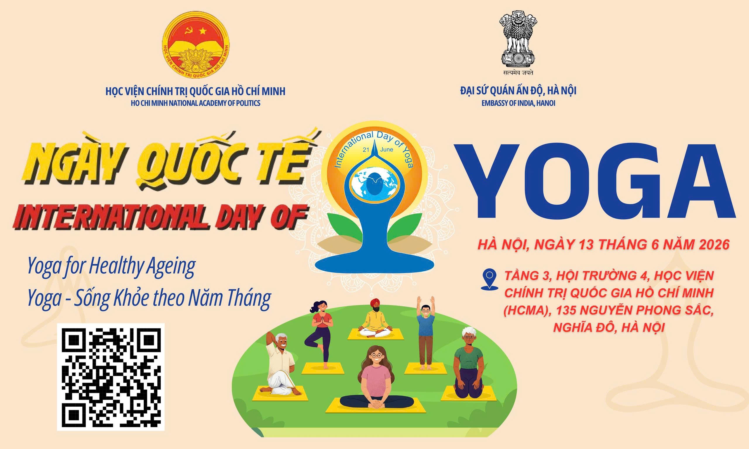 Học viện Chính trị quốc gia Hồ Chí Minh tổ chức Ngày Quốc tế Yoga lần thứ 12
